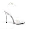 Fabulicious - GALA06 Ankle strap sandal - Transparent/Silver coloured Product image